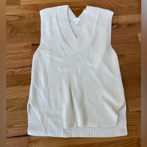 Cream sweater vest